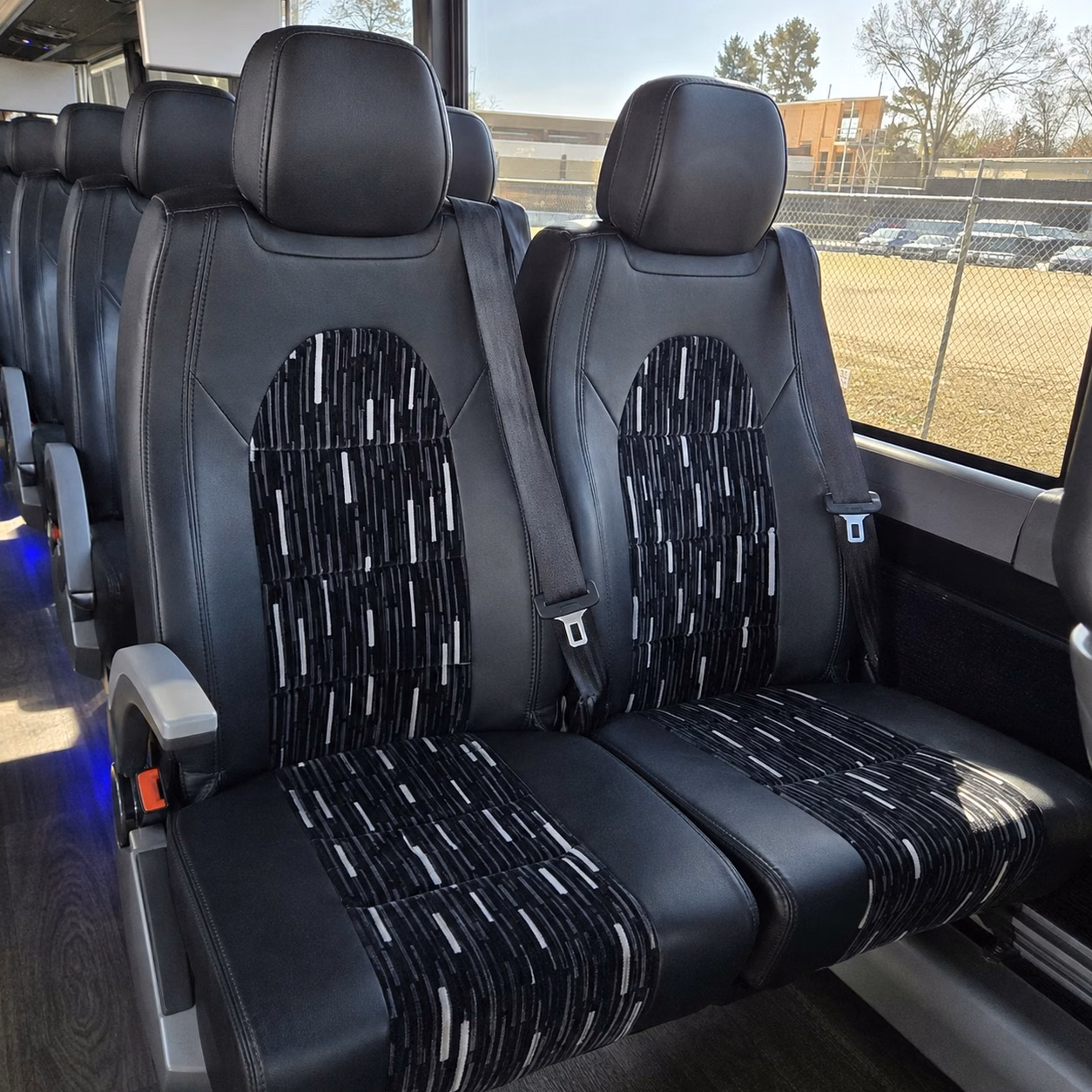 56 passenger charter bus interior