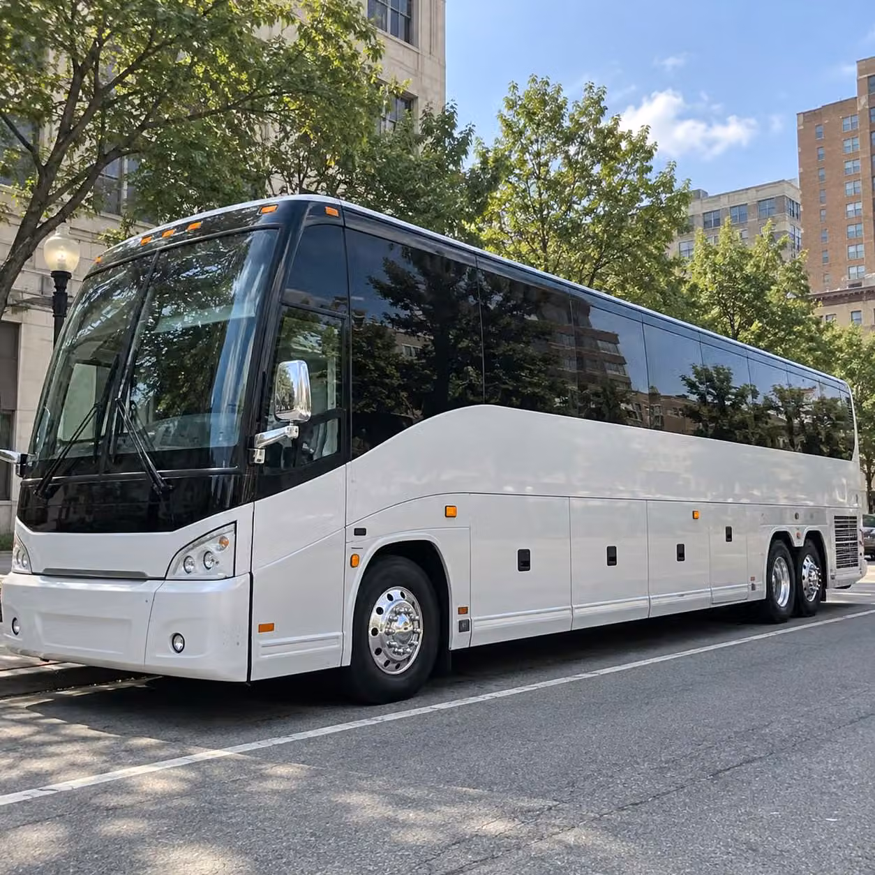 long distance military and government charter bus rentals from downey to bases across california